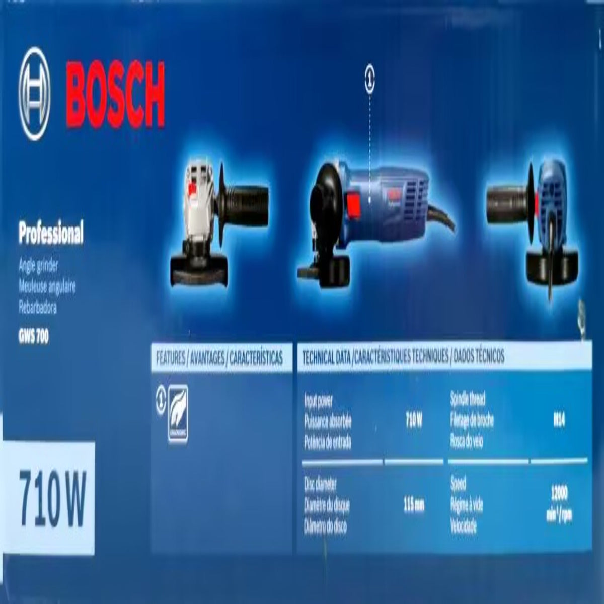Meuleuse angulaire Bosch 710W - GWS 700