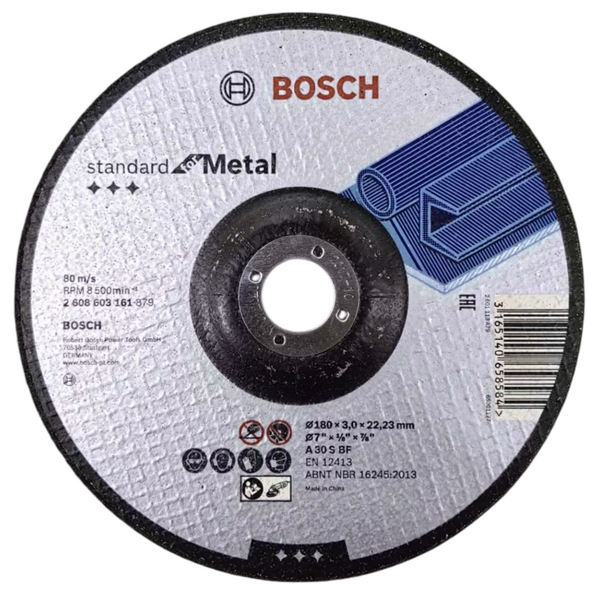 BOSCH DISCO CORTE METAL 180×3.0×22,23MM
